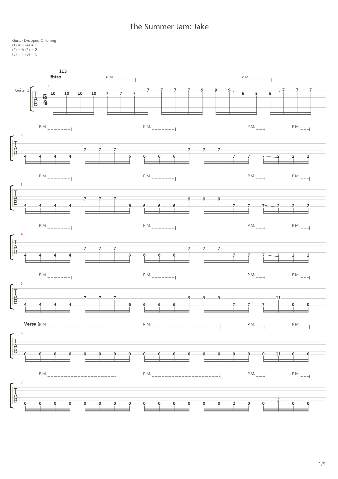 The Summer Jam Jake吉他谱