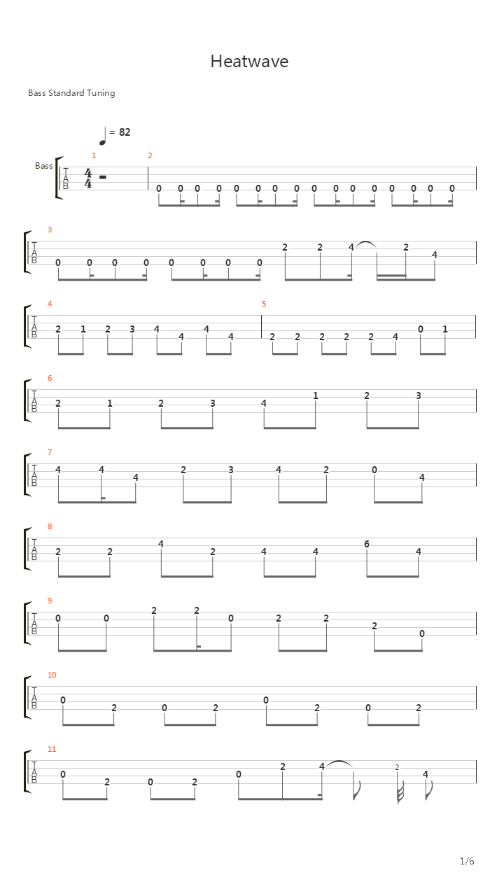 Heatwave吉他谱