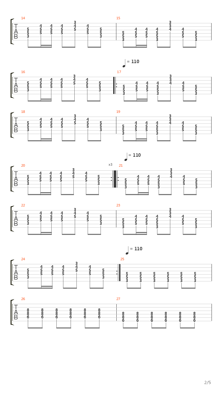 Caribou吉他谱