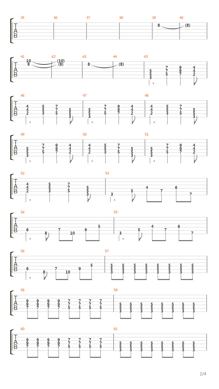 Gigantic吉他谱