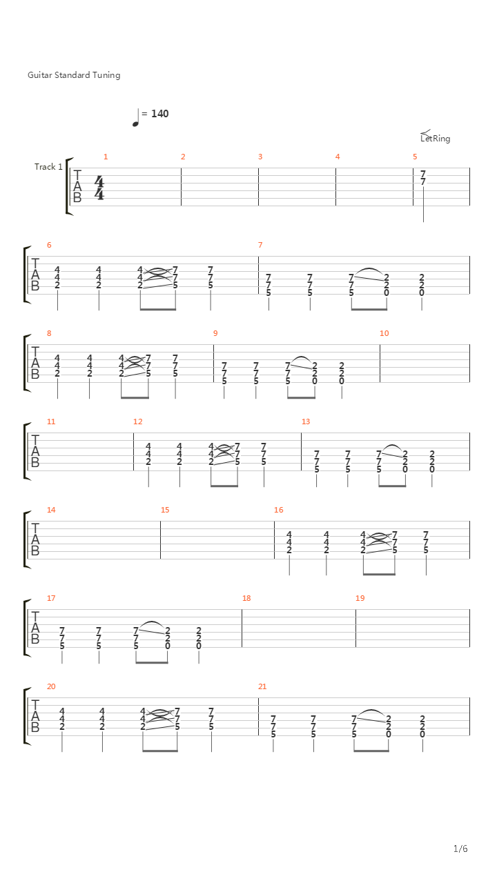 Revenge吉他谱