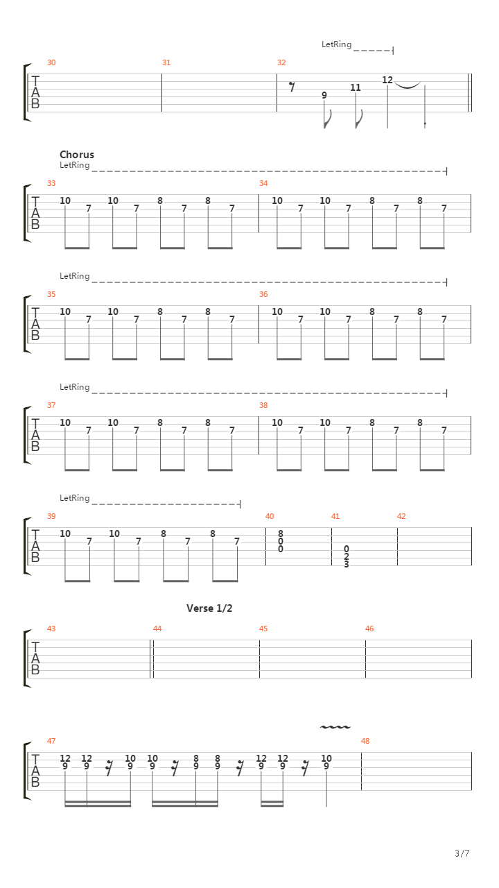 3 Am吉他谱