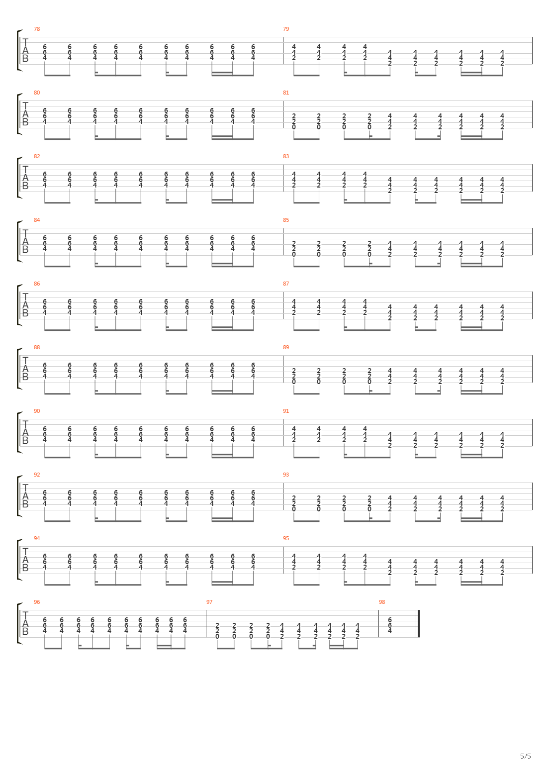 Lift吉他谱