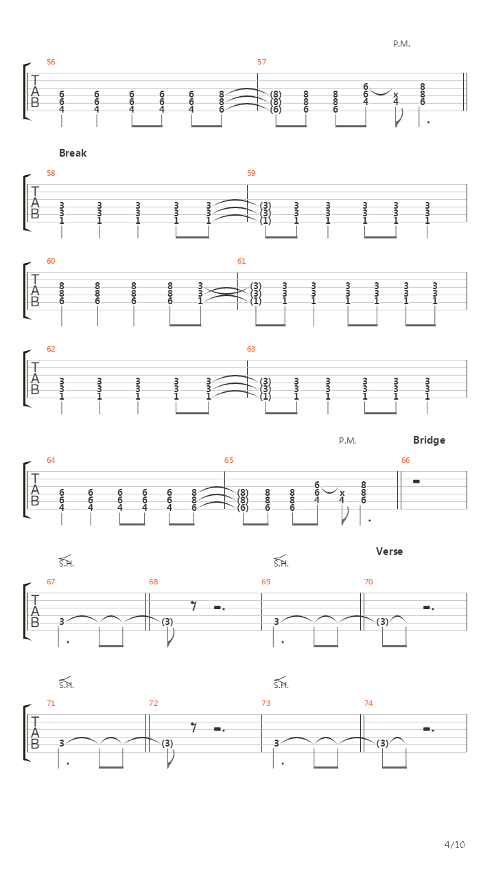 Locking Up The Sun吉他谱