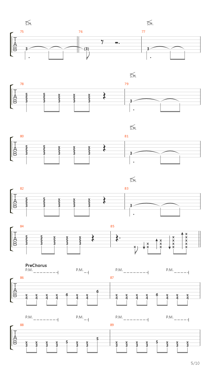 Locking Up The Sun吉他谱