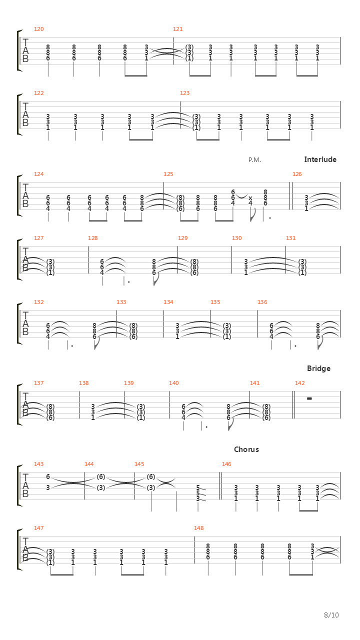 Locking Up The Sun吉他谱