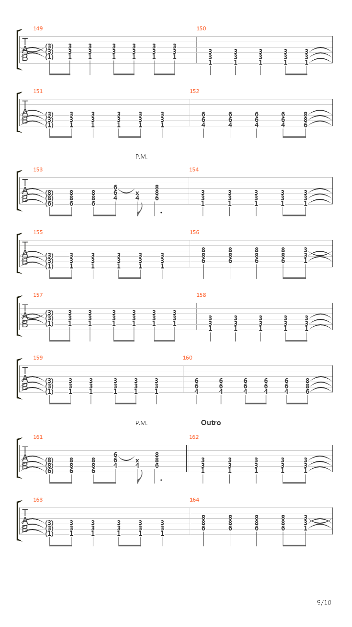 Locking Up The Sun吉他谱