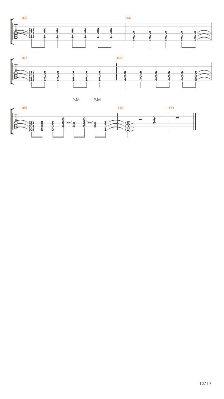 Locking Up The Sun吉他谱