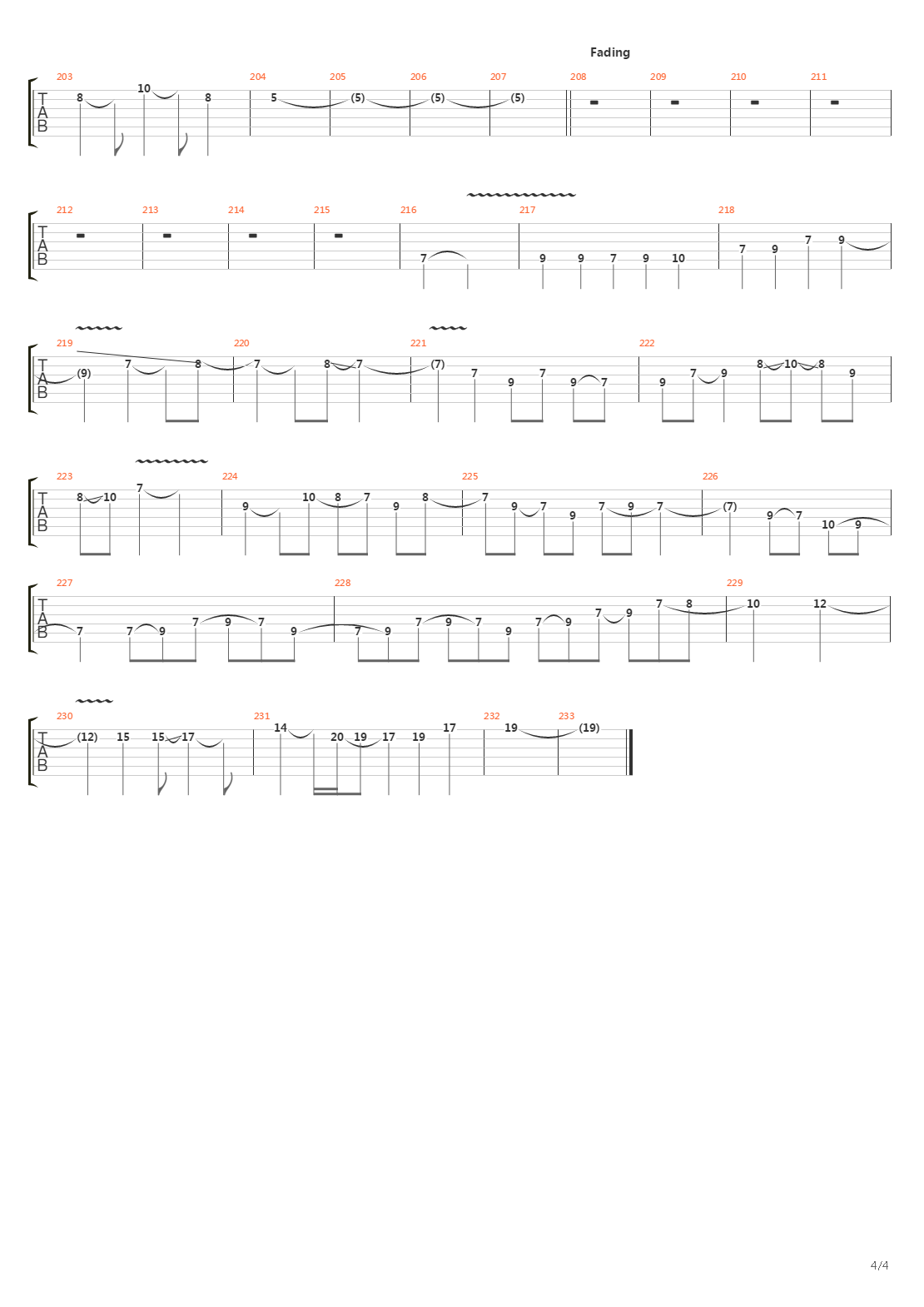 Overboard吉他谱