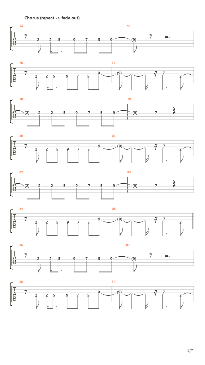 Roses吉他谱