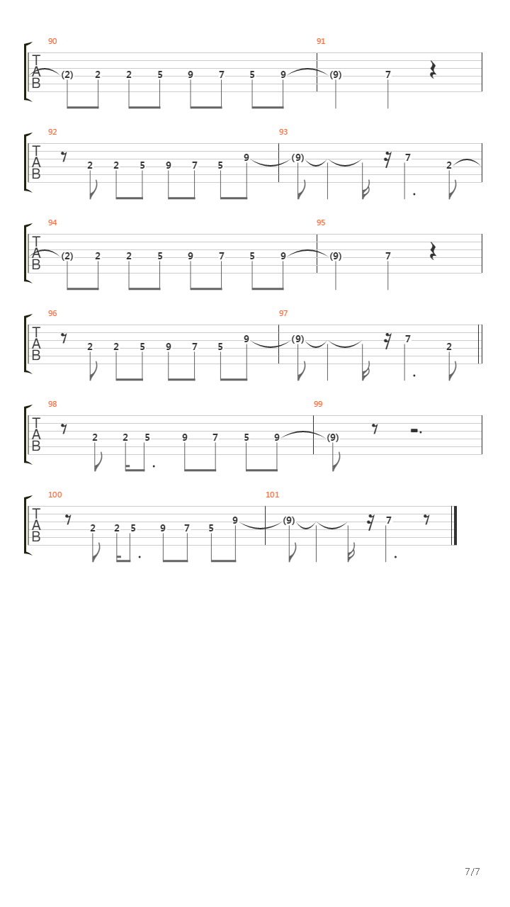 Roses吉他谱