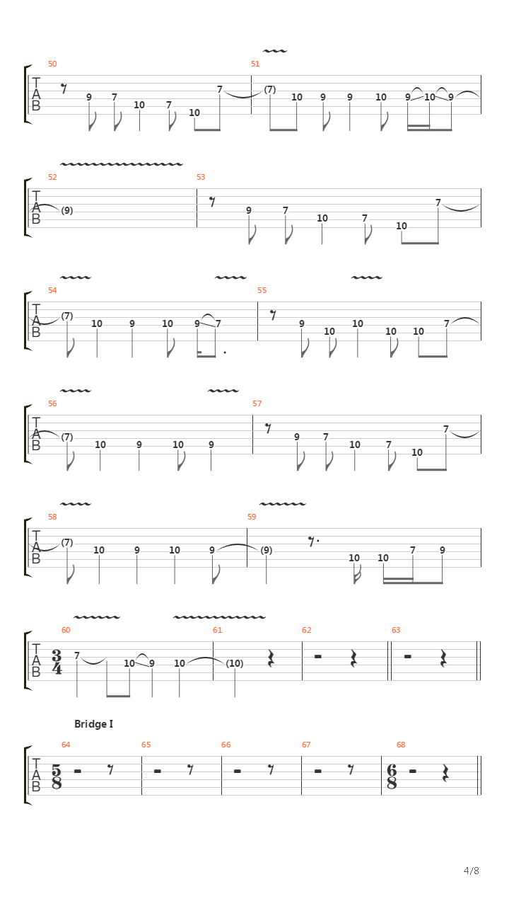 War吉他谱