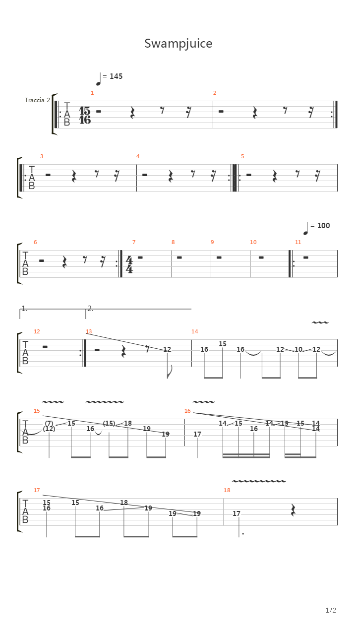 Swampjuice吉他谱