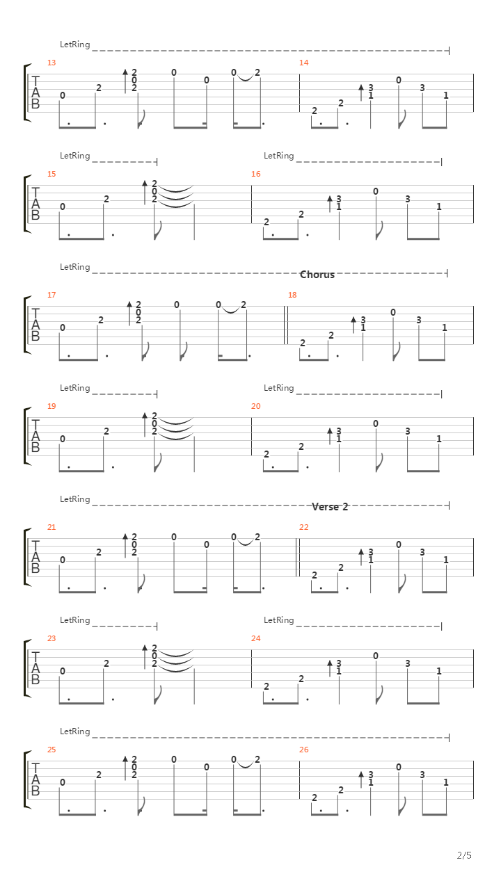 Colourflow In Mind吉他谱