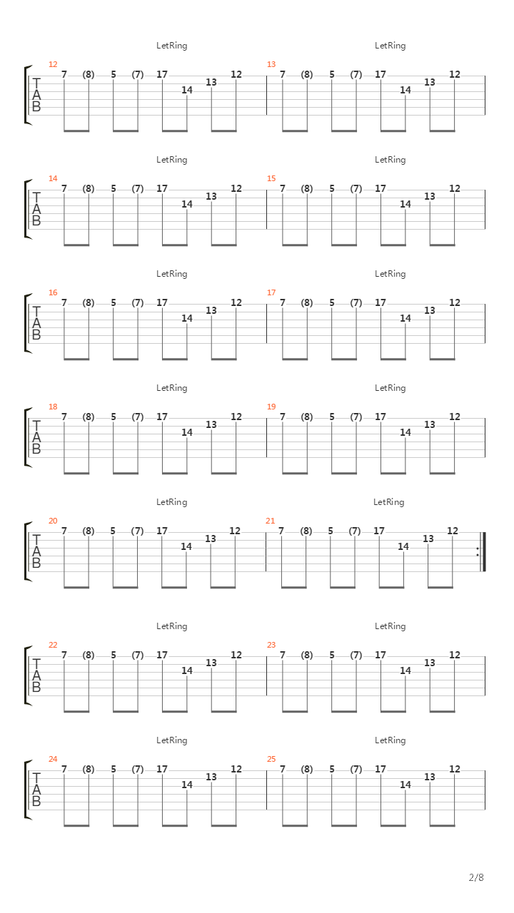 Drawing The Line吉他谱