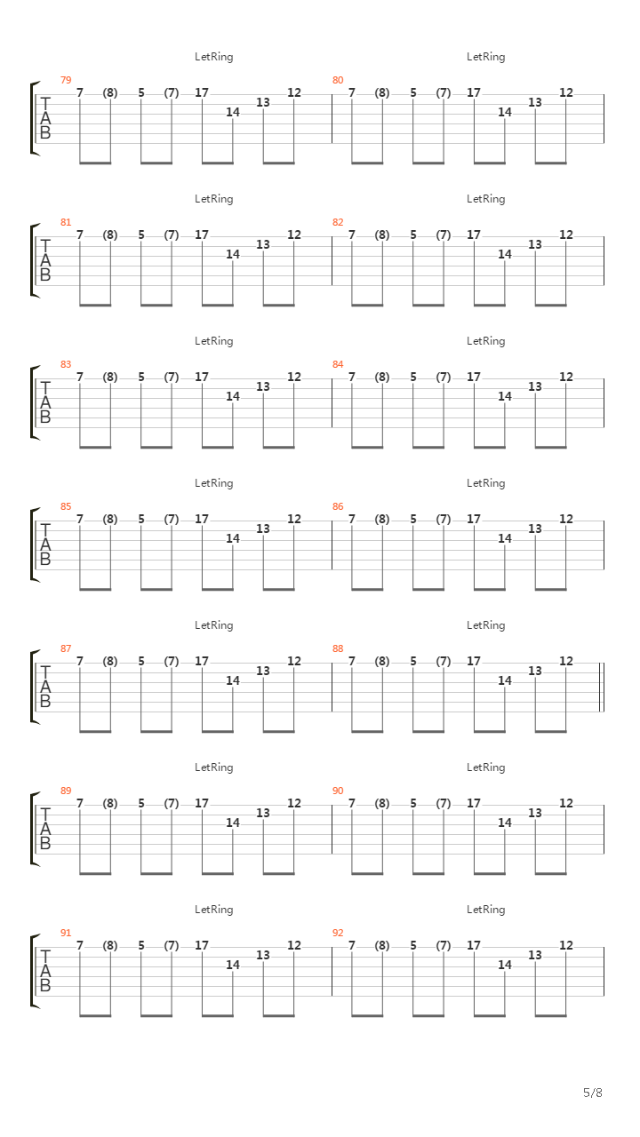 Drawing The Line吉他谱