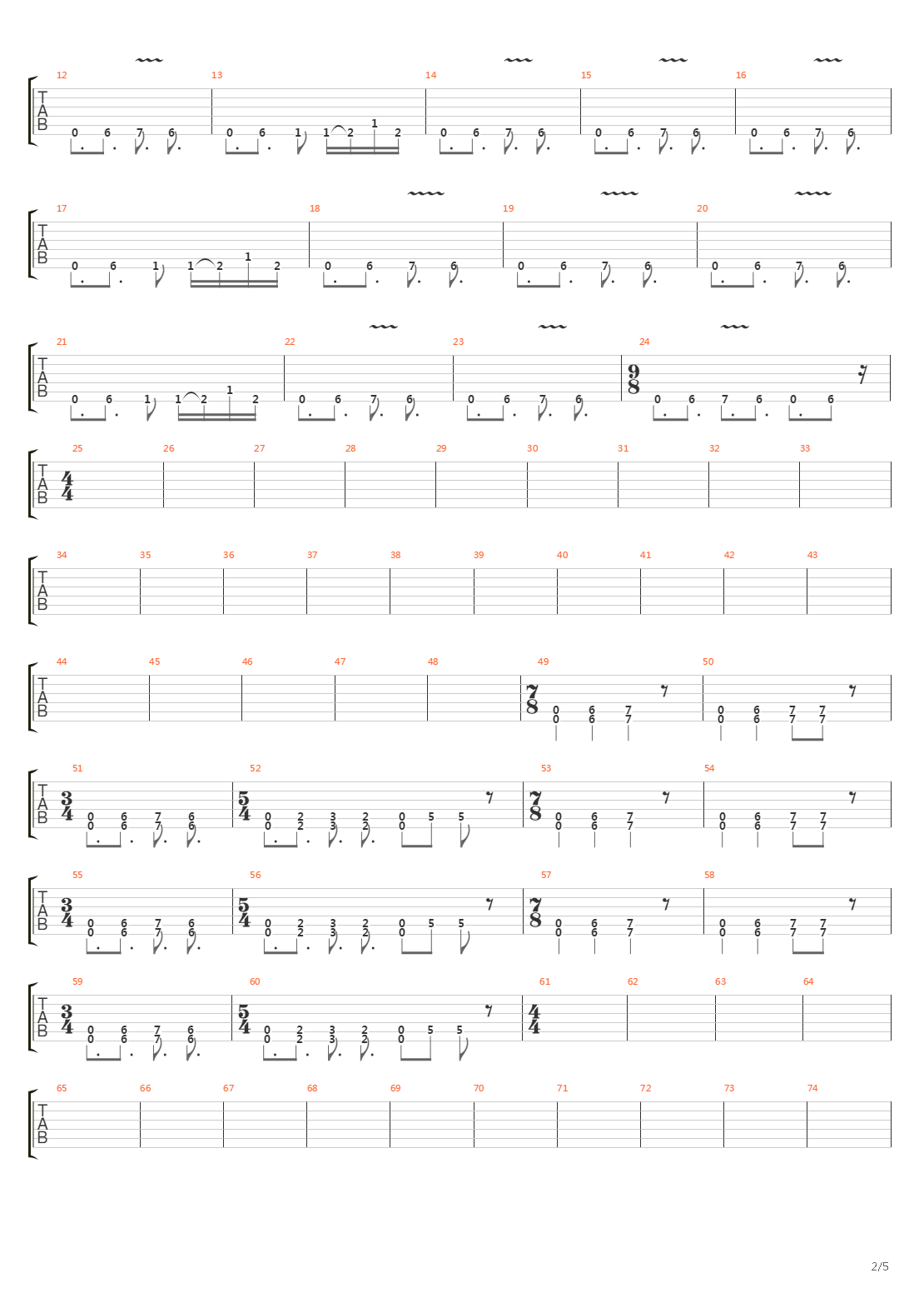 Futile吉他谱