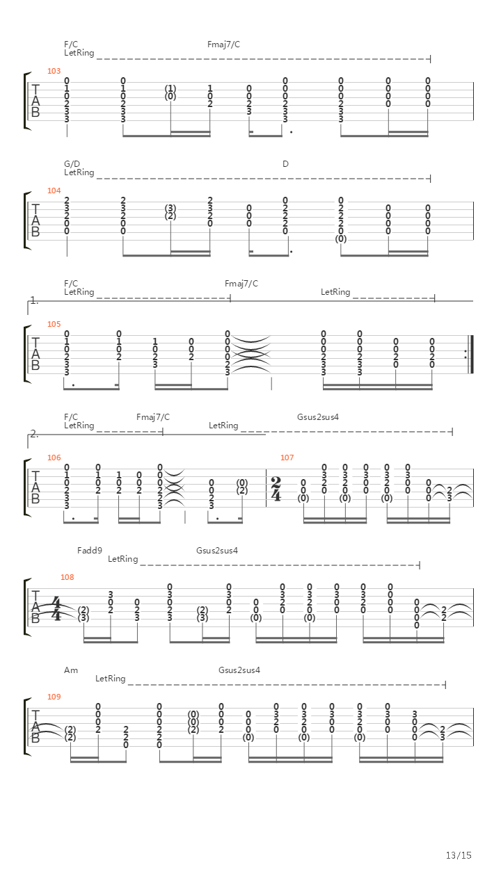 Trains吉他谱