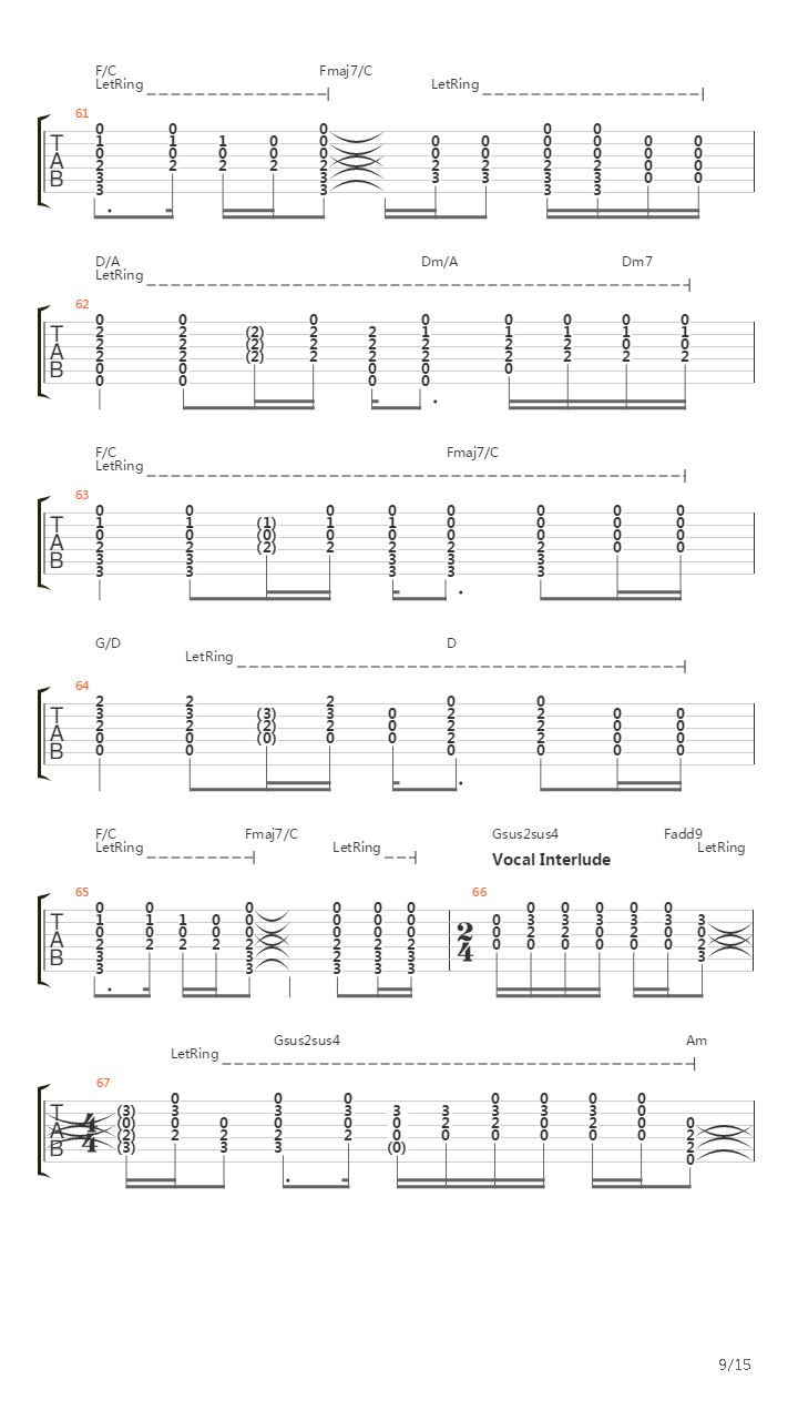 Trains吉他谱