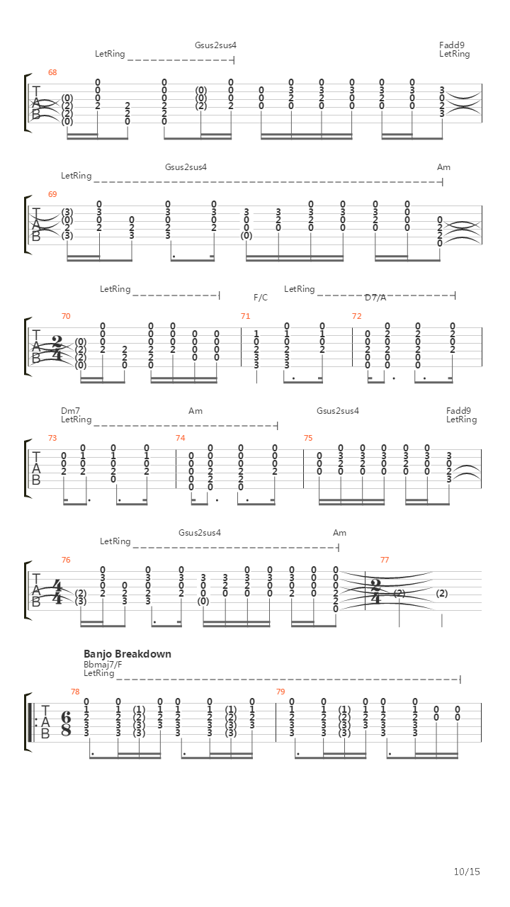 Trains吉他谱