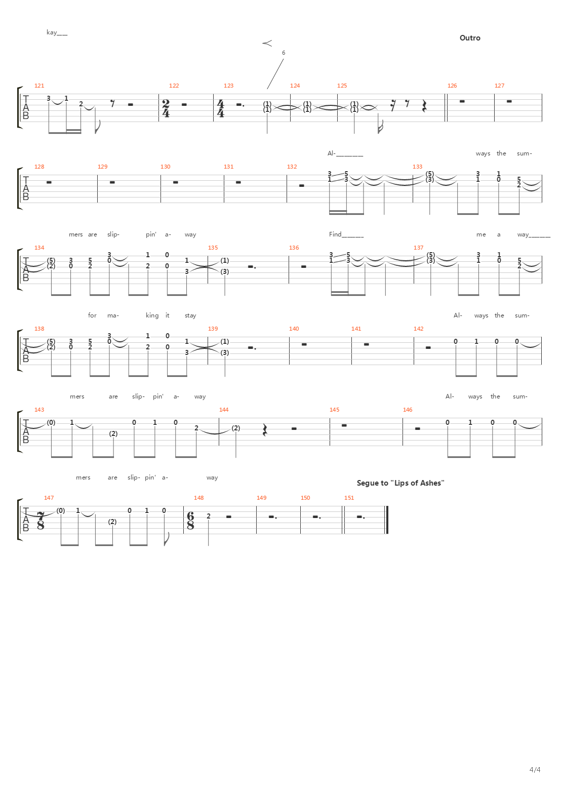 Trains吉他谱