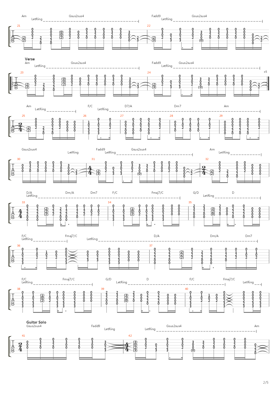 Trains吉他谱