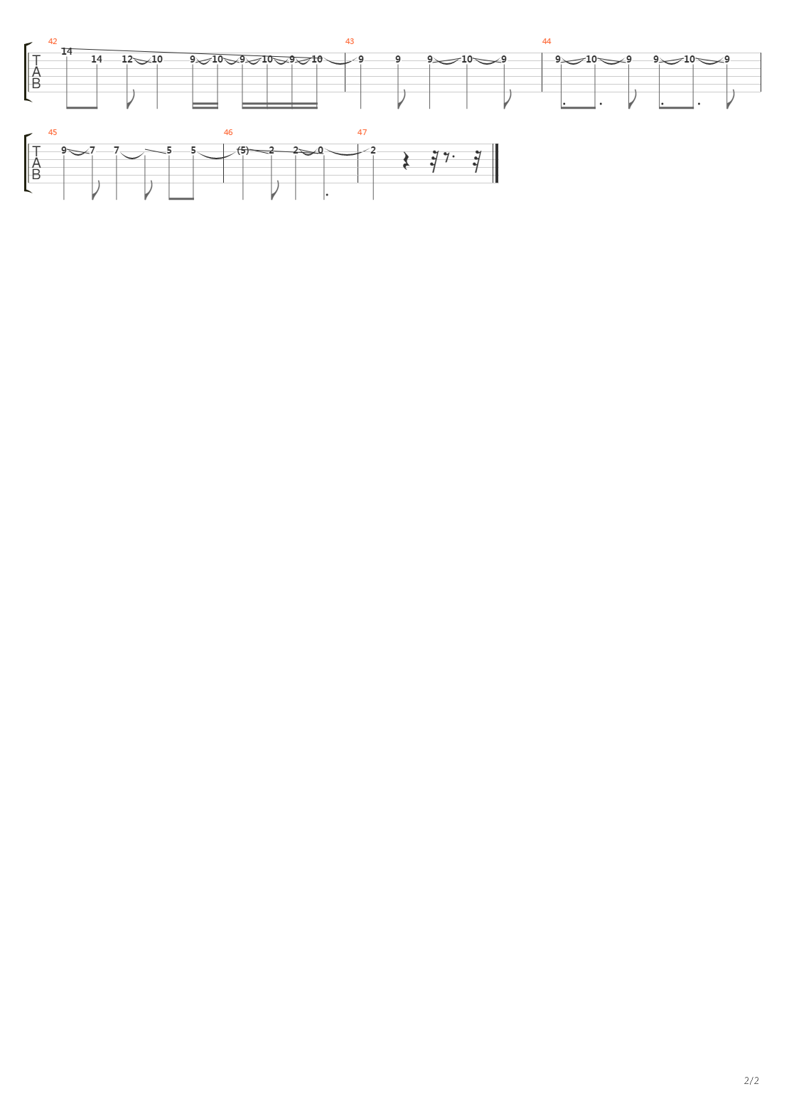 Waiting Phase One吉他谱