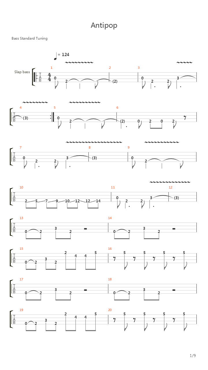 Antipop吉他谱