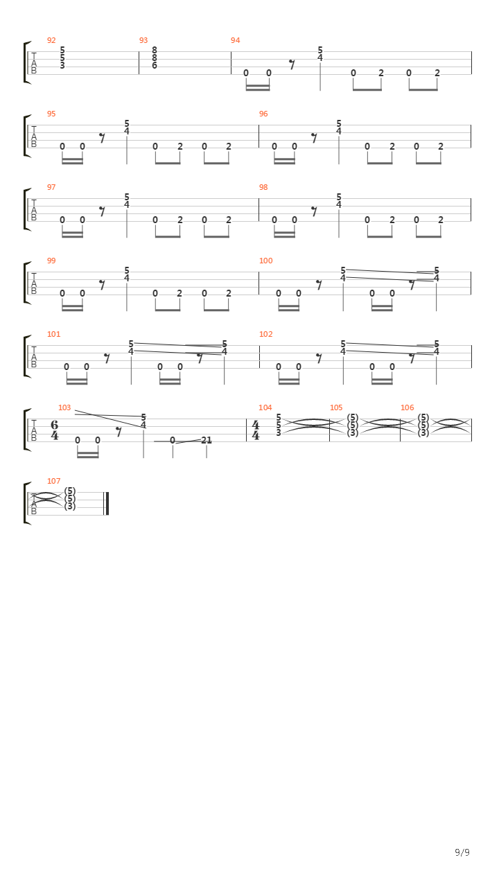 Laquerhead吉他谱