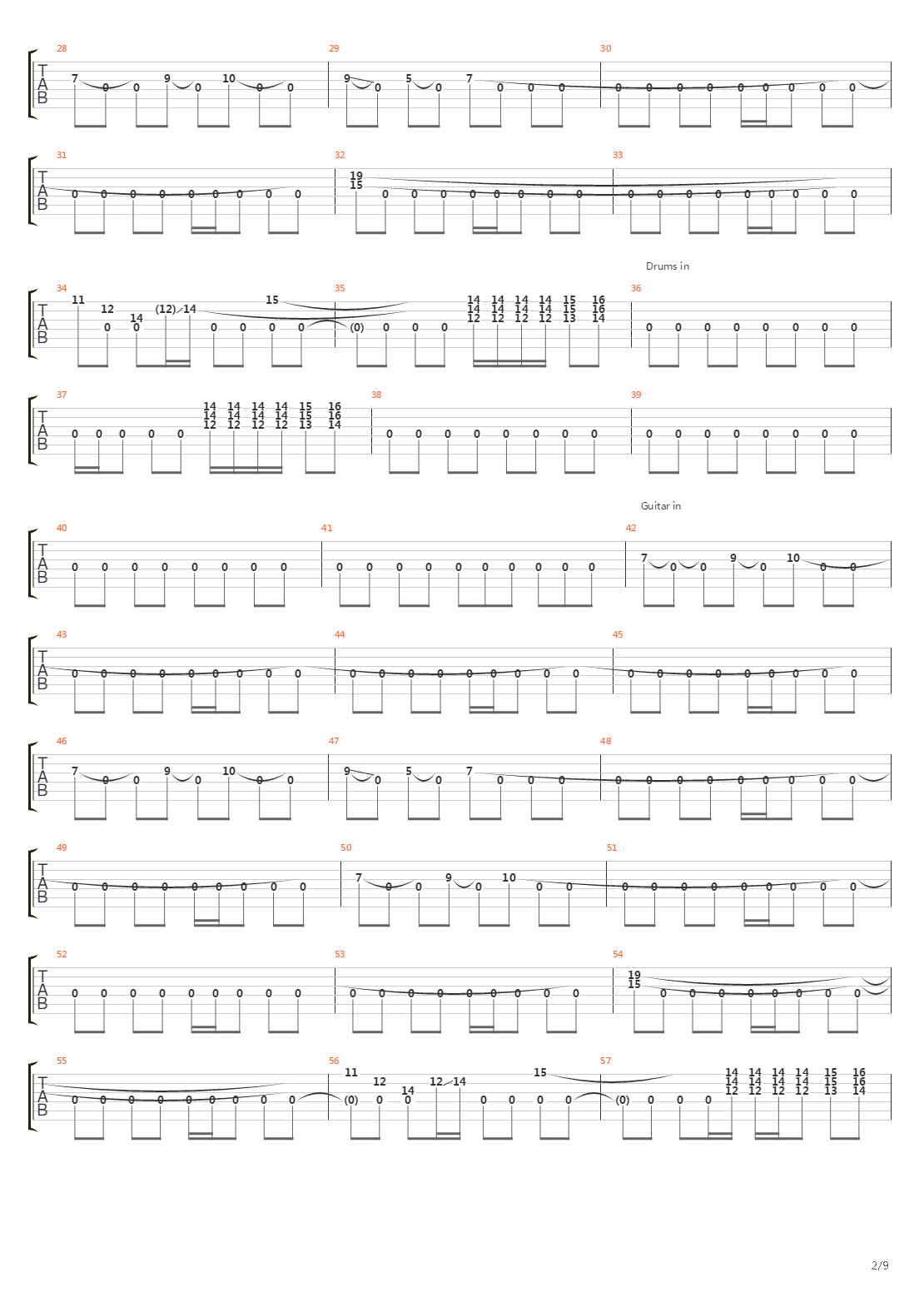 Southbound Pachyderm吉他谱