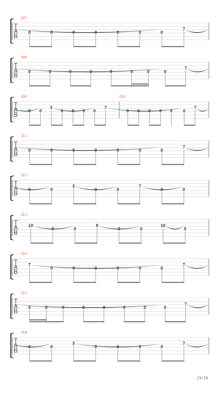 Southbound Pachyderm吉他谱