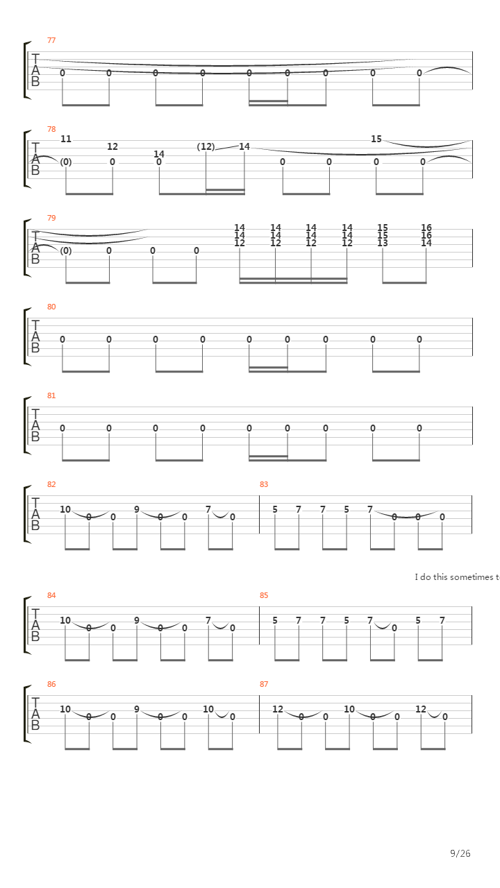 Southbound Pachyderm吉他谱
