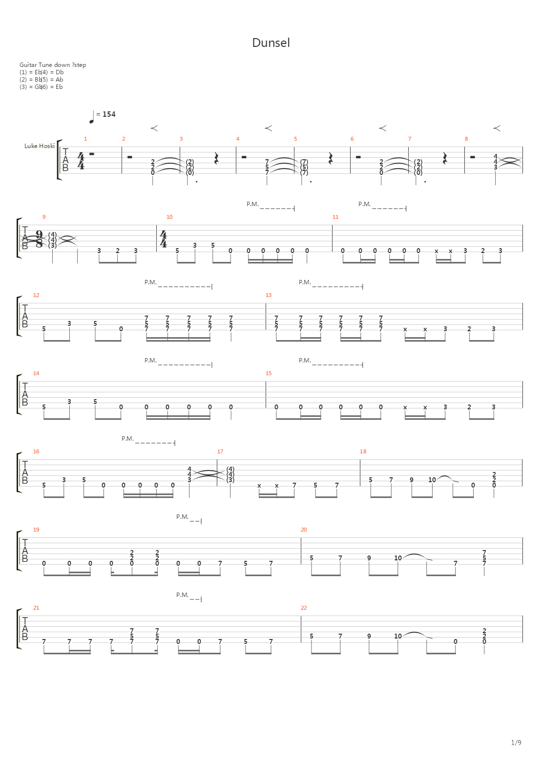 Dunsel吉他谱