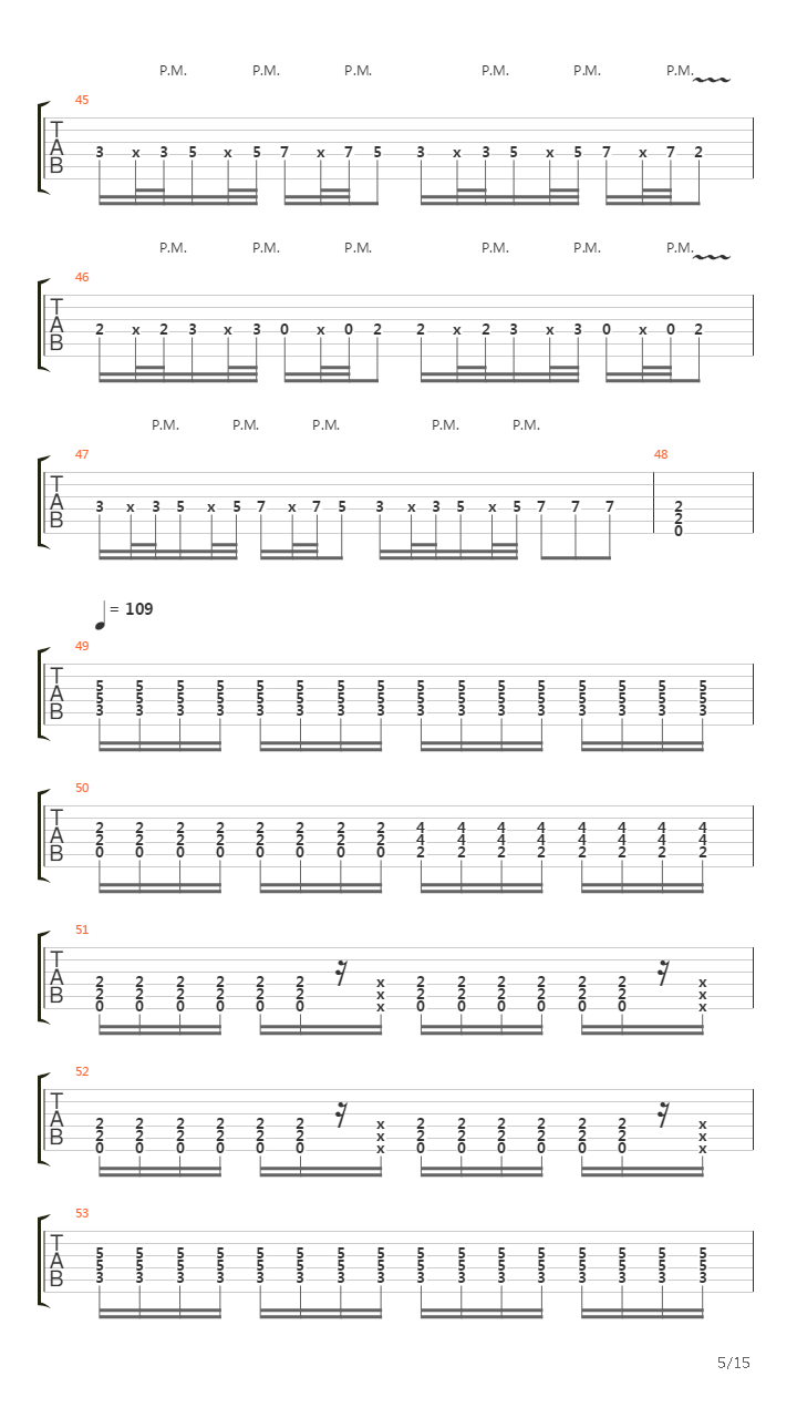 Led Astray吉他谱