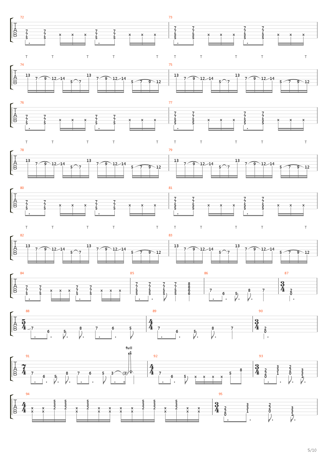 Tandem吉他谱