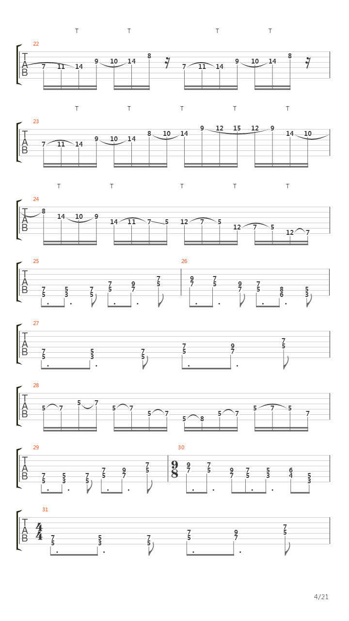 Tandem吉他谱