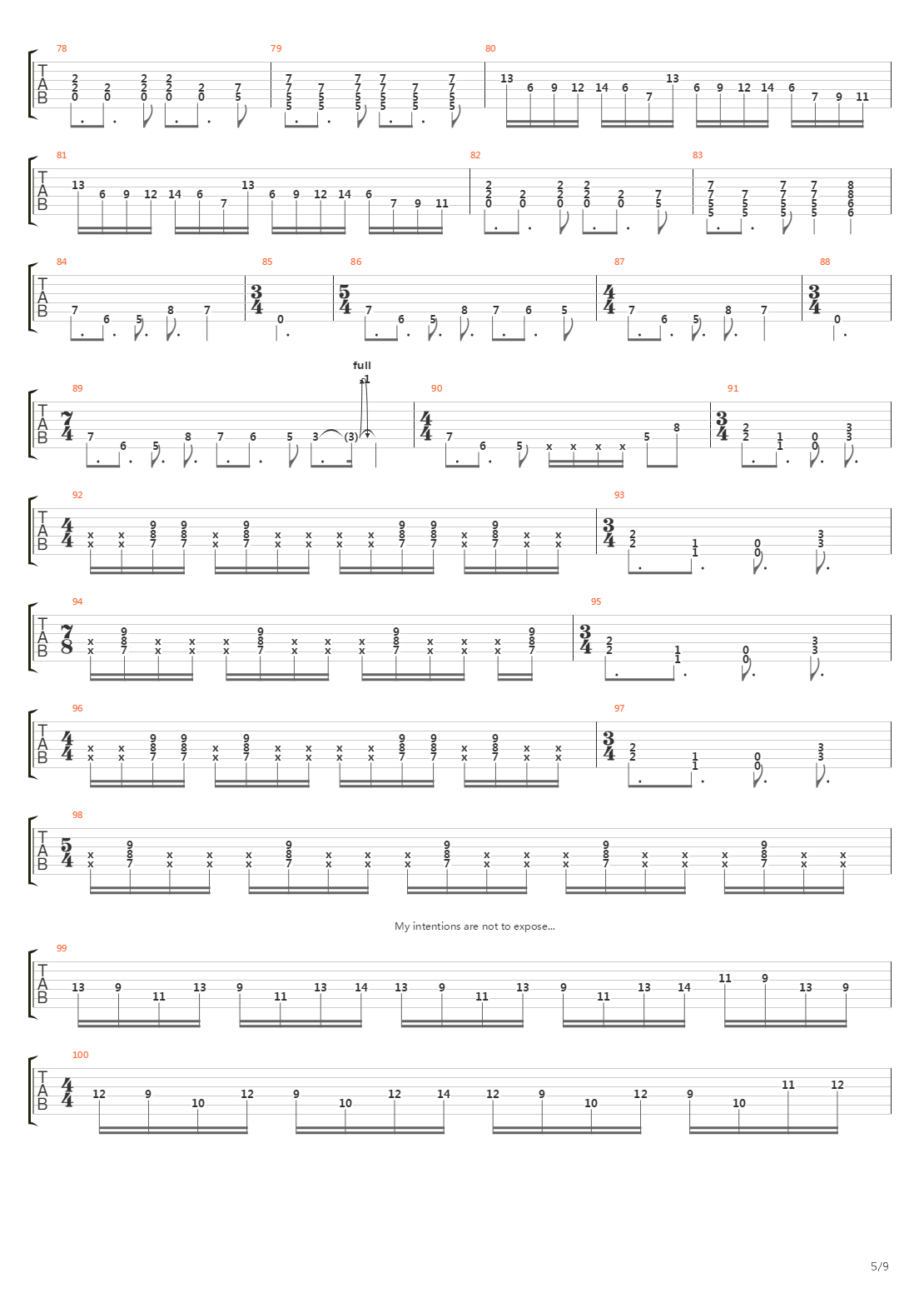 Tandem吉他谱