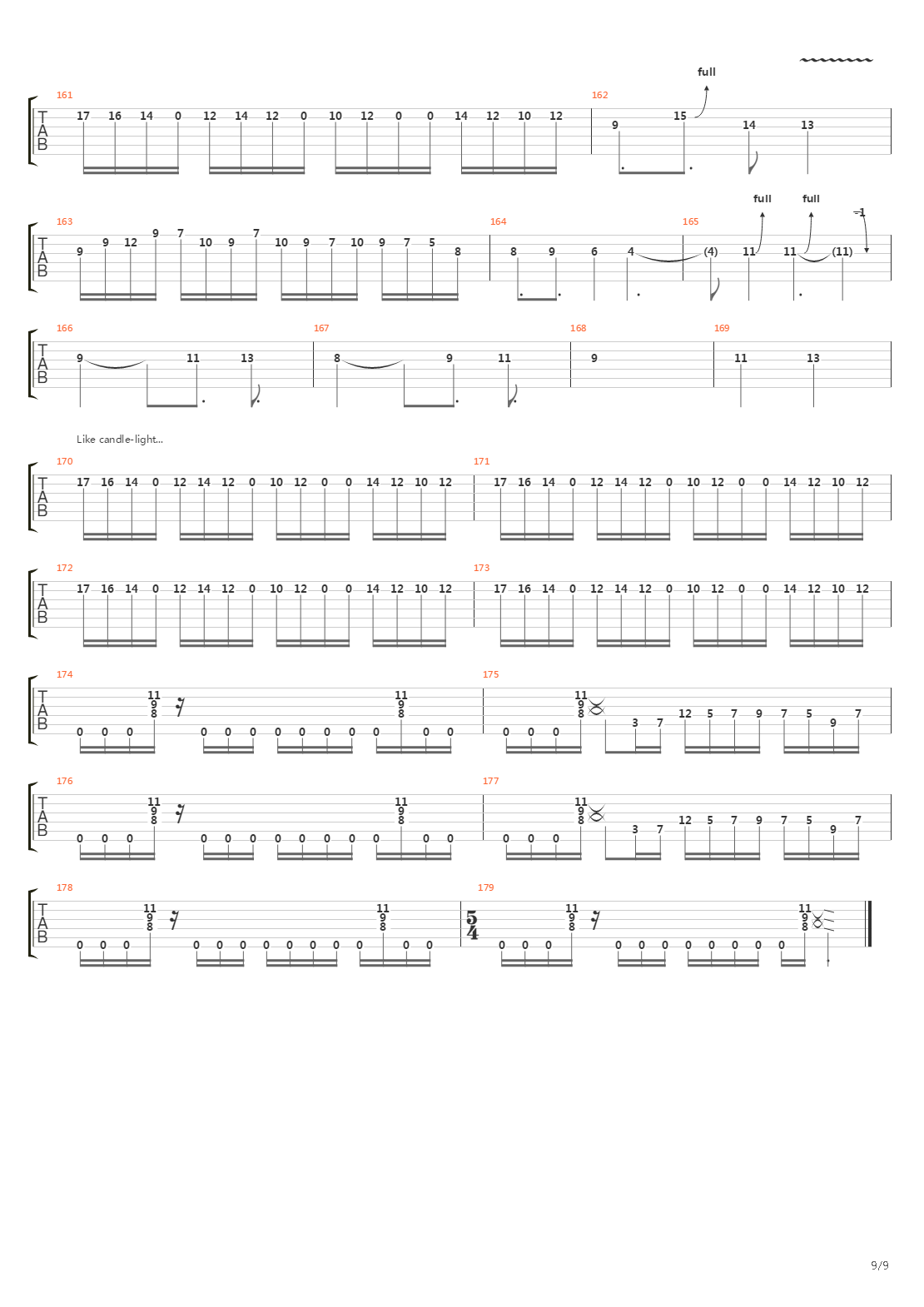 Tandem吉他谱