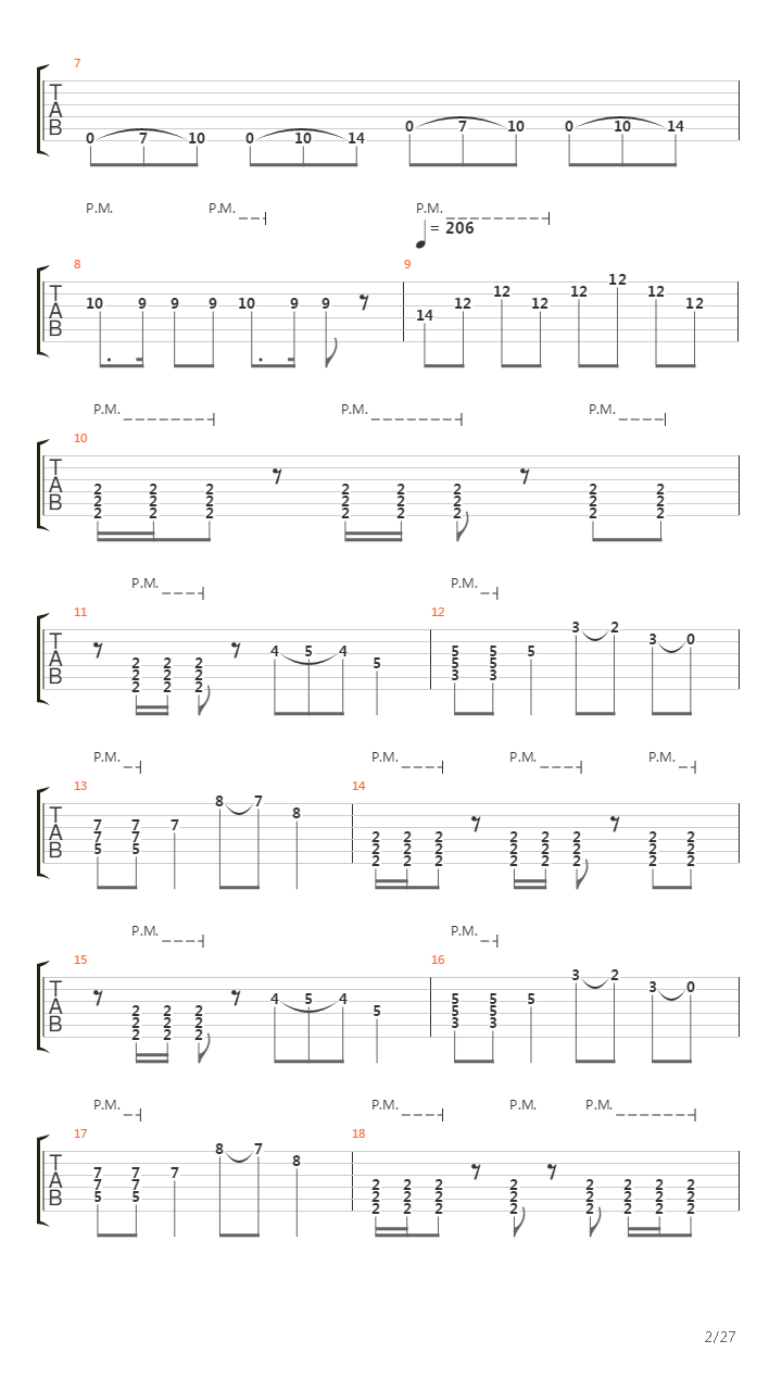 Turn Soonest To The Sea吉他谱