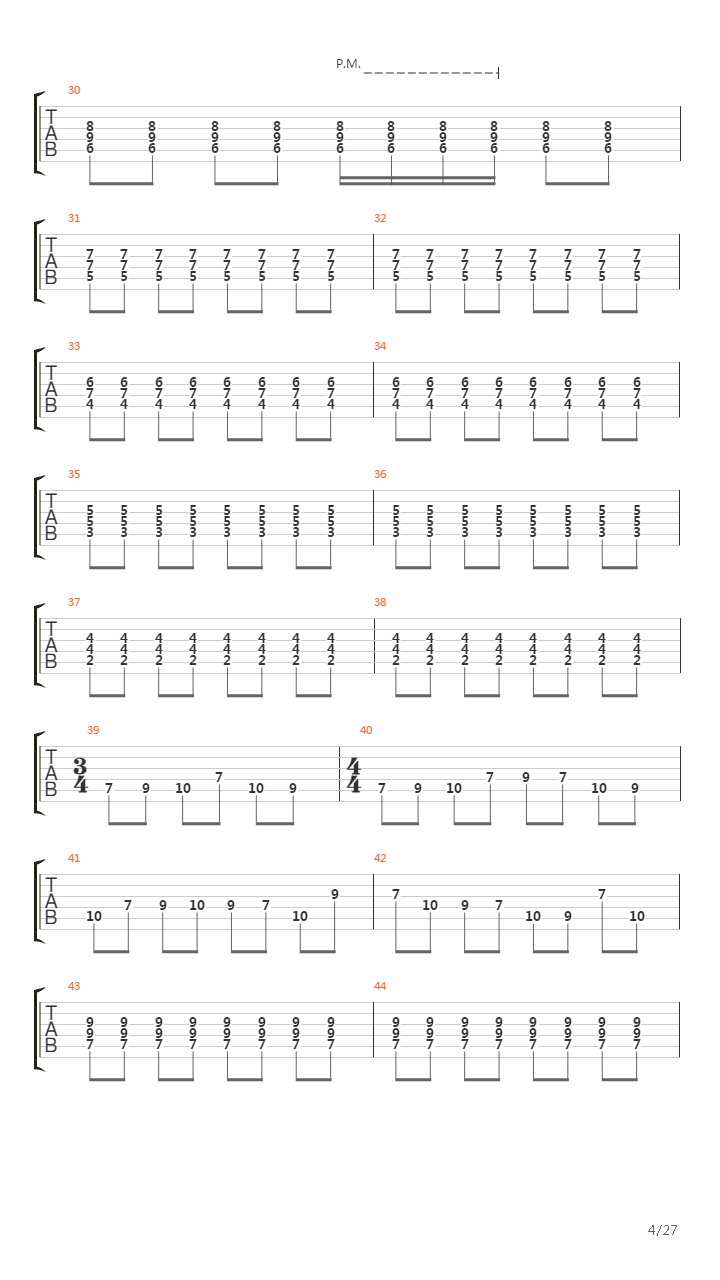 Turn Soonest To The Sea吉他谱