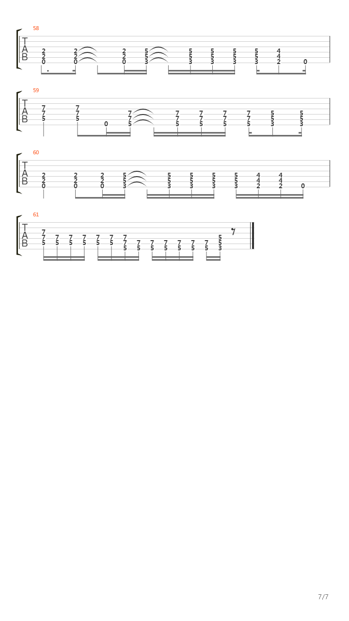 Control吉他谱