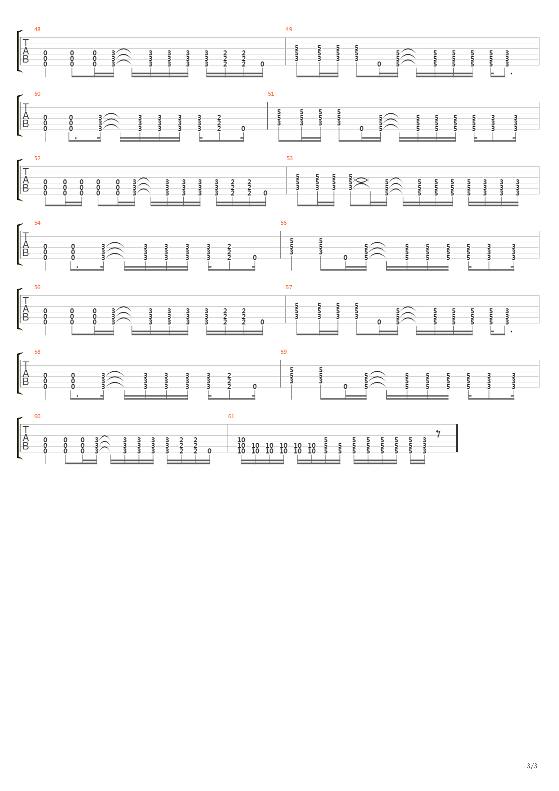 Control吉他谱