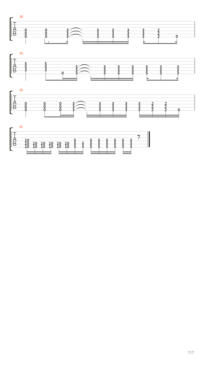 Control吉他谱