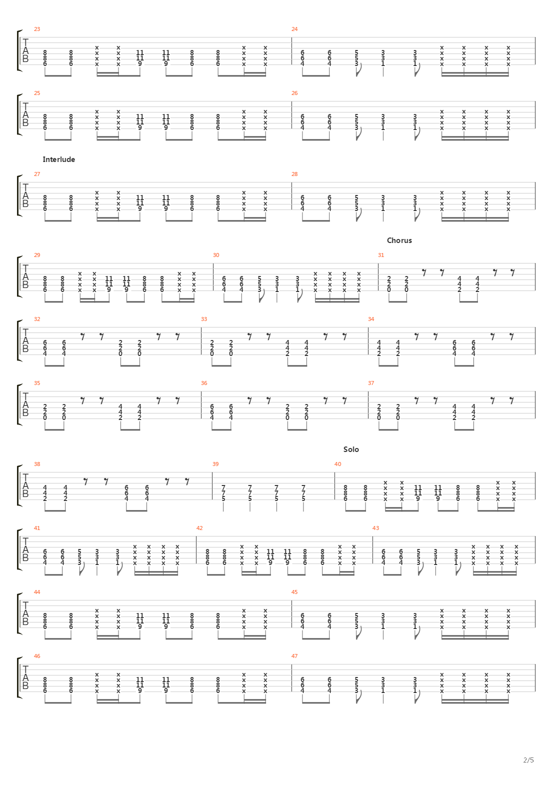 3s And 7s吉他谱