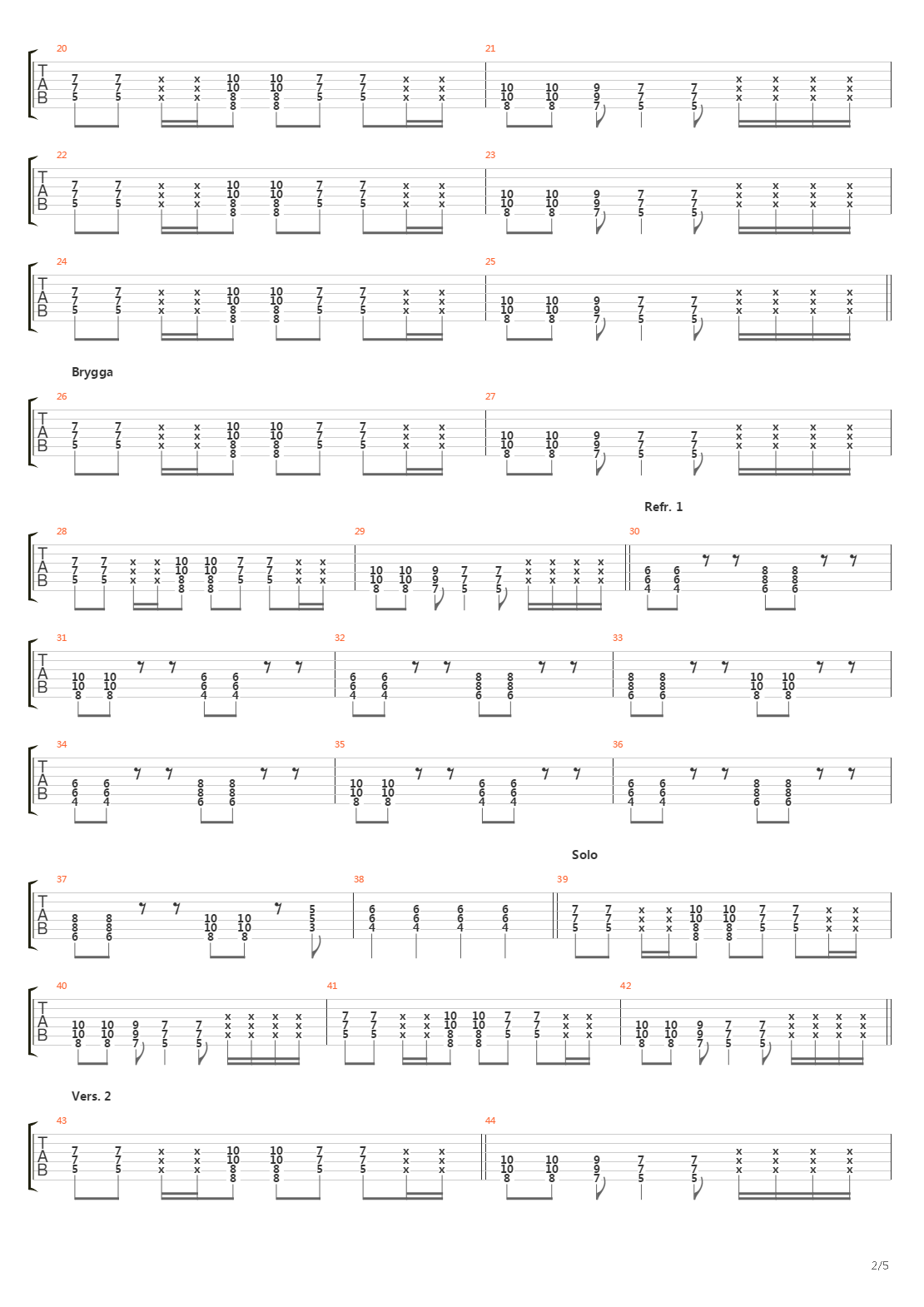 3s And 7s吉他谱