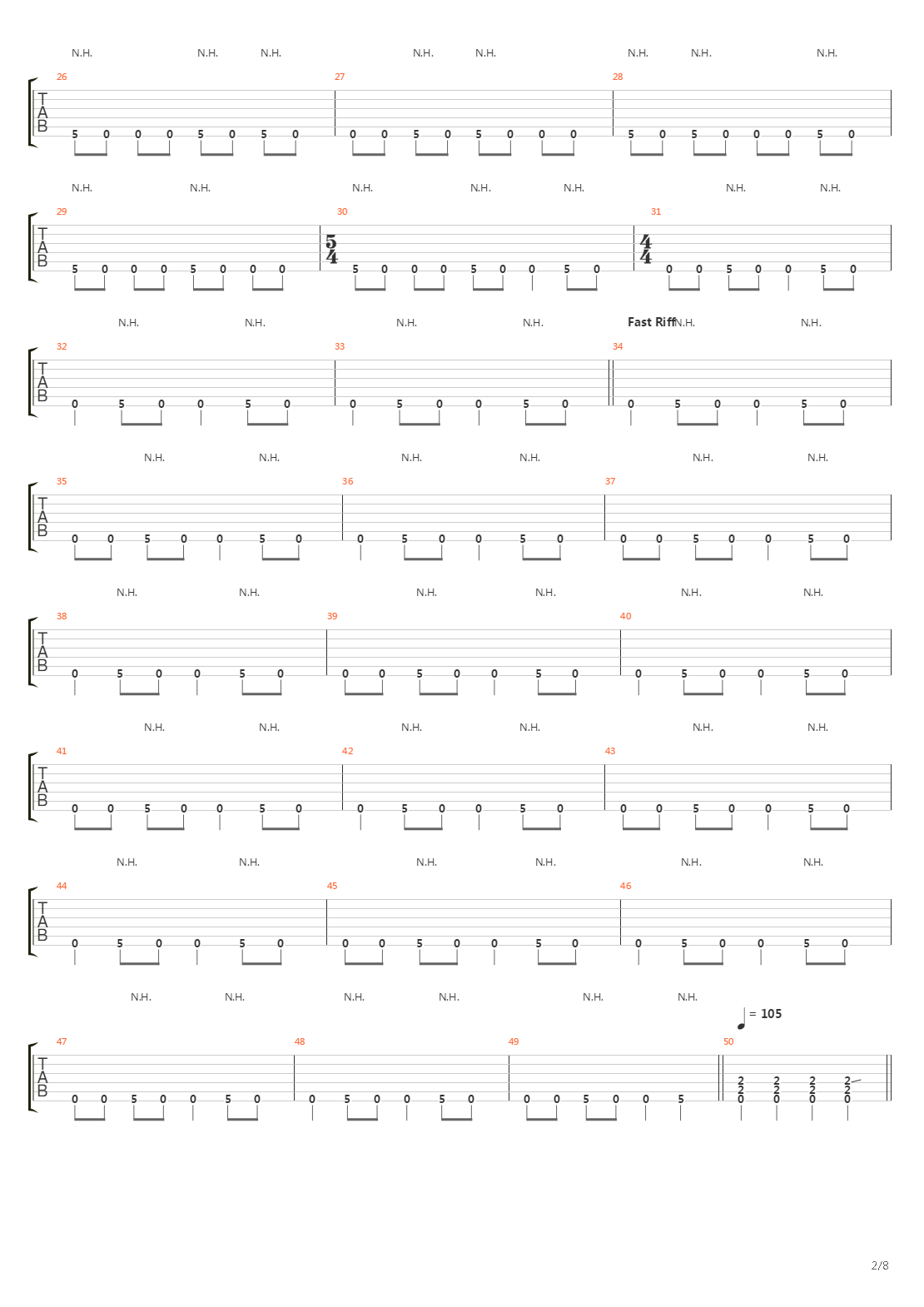 A Song For The Dead吉他谱