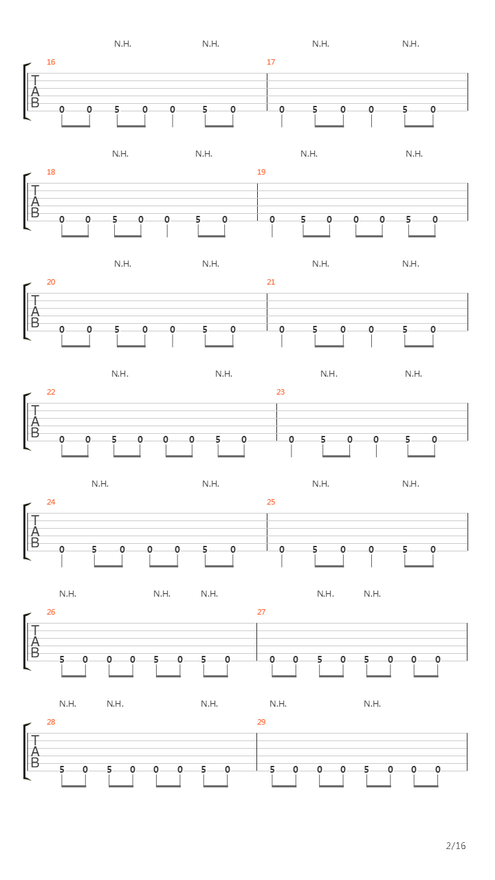 A Song For The Dead吉他谱
