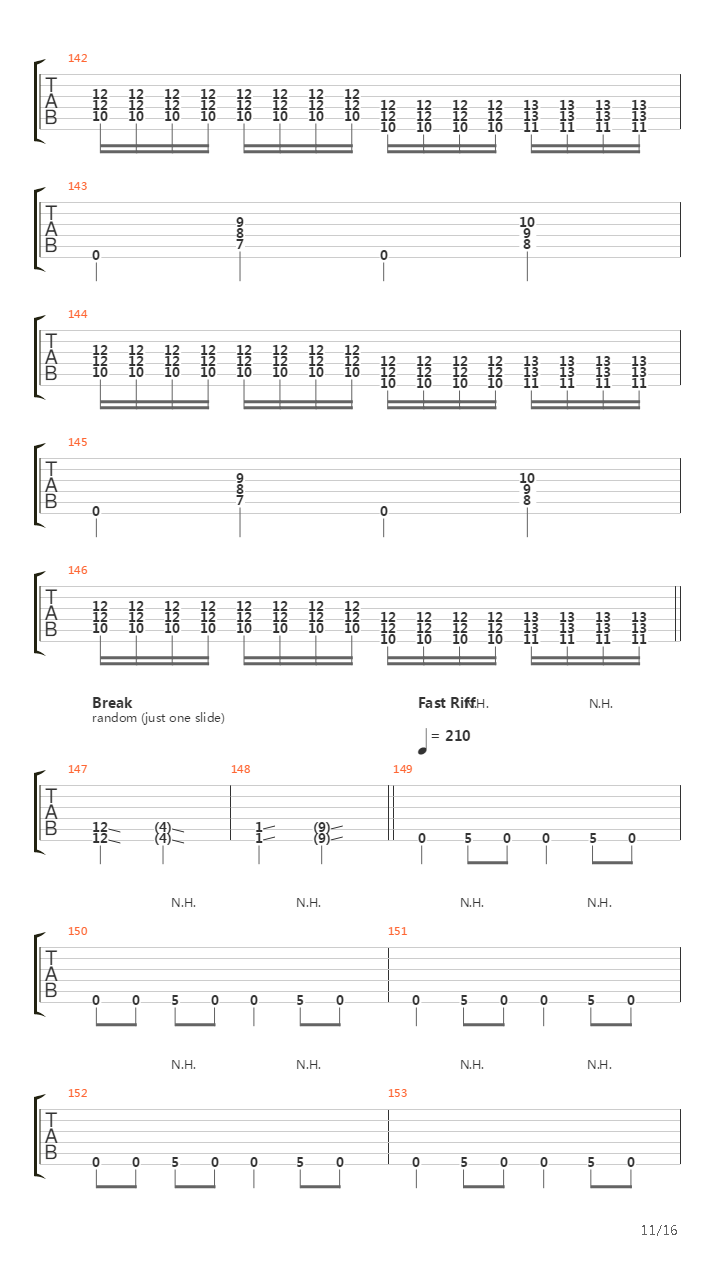A Song For The Dead吉他谱