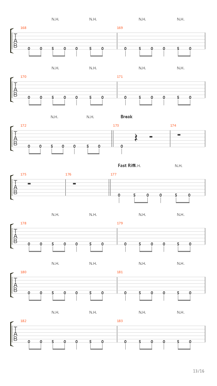 A Song For The Dead吉他谱