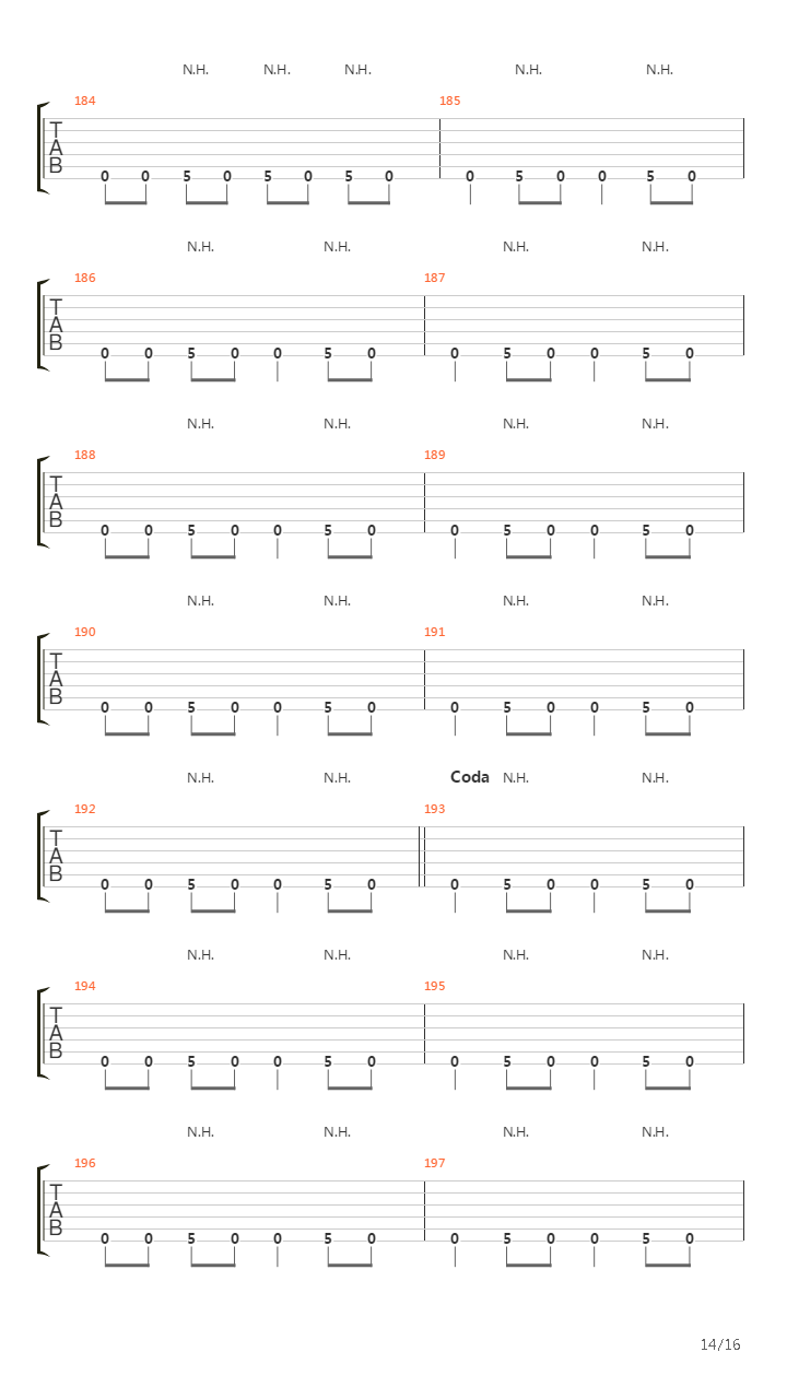 A Song For The Dead吉他谱